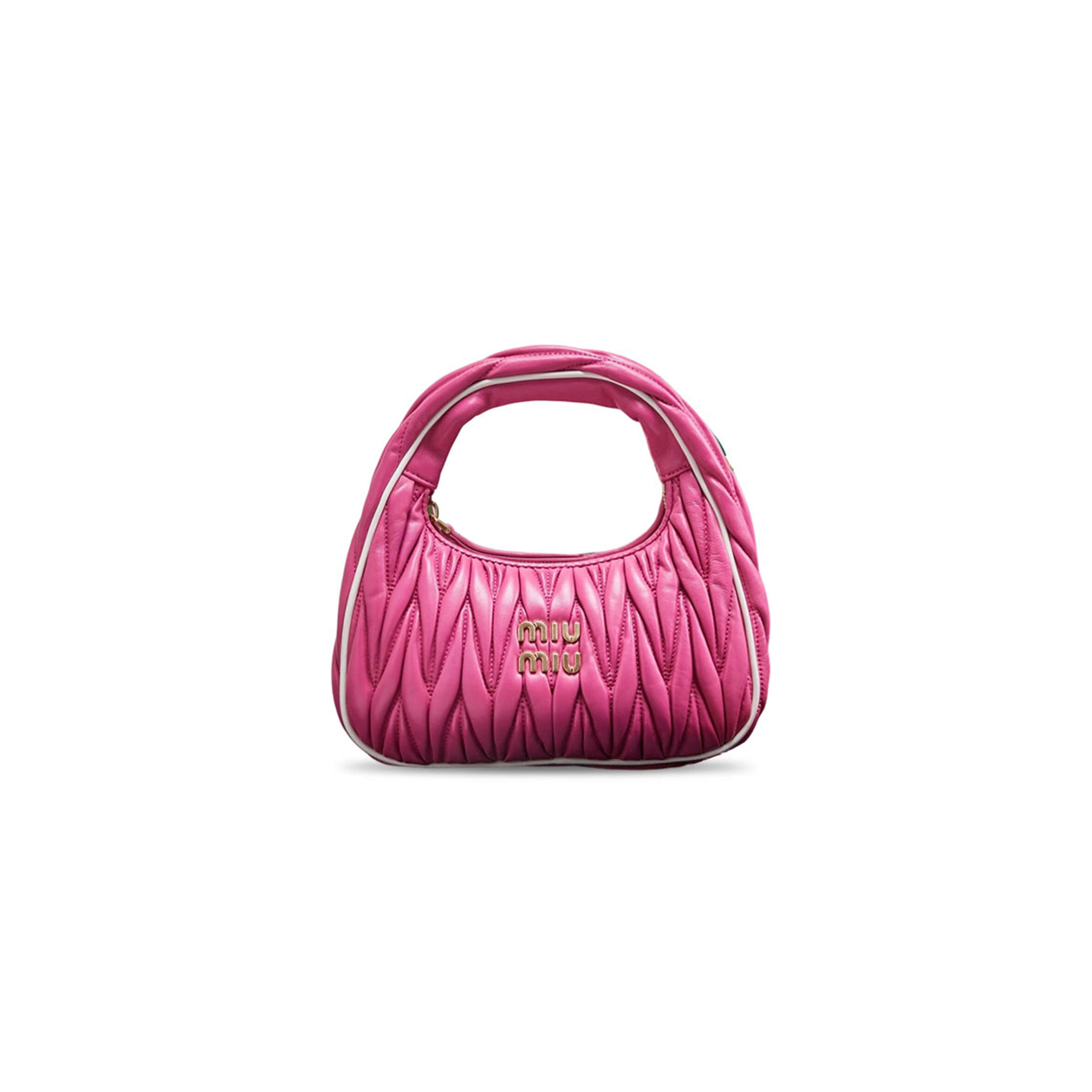 MIU MIU MINI WANDER MATELASSÉ SHOULDER BAG 5BC125 (20*19*6cm)